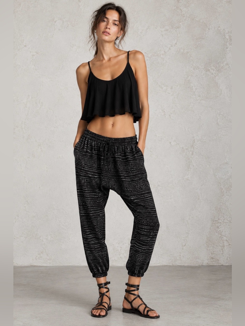 Ulla Johnson "Jakarta" Silk Harem Lounge Pants